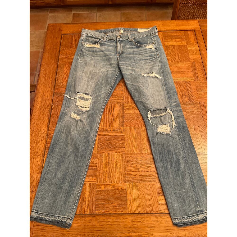 Rag & Bone distressed straight leg Jean size 29